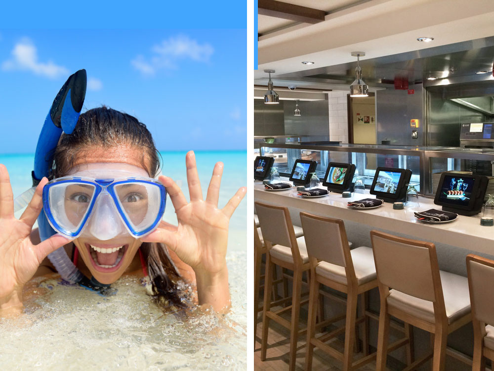Point of sale cruise line Food Republic Norwegian Escape Point of Sale
